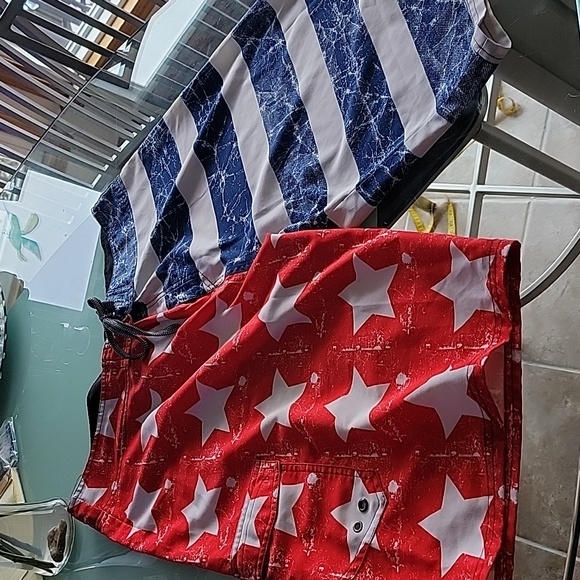 Joe Boxer Shorts Joe Boxer Unlined Usa Board Shorts 38 Poshmark